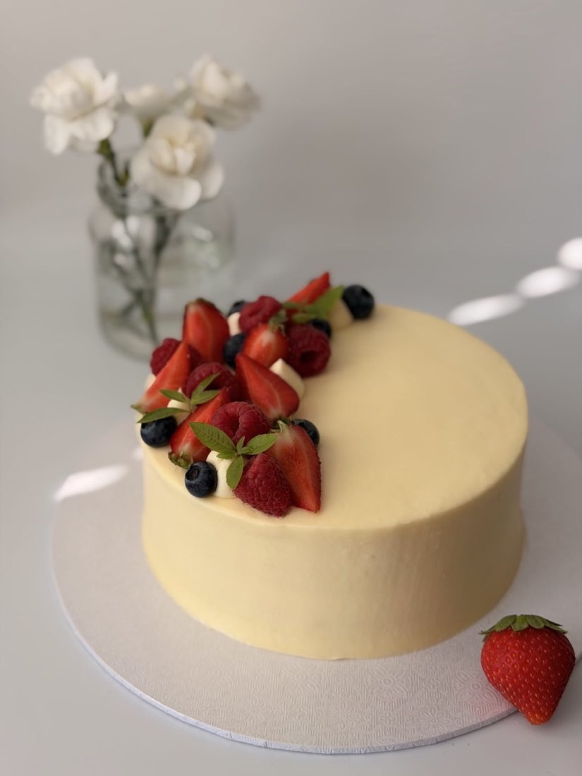 Mixed berry celebration cake from AIKA Patisserie